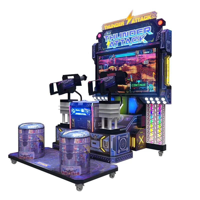 Thunder Attack 2 Players Shooting Game Machine