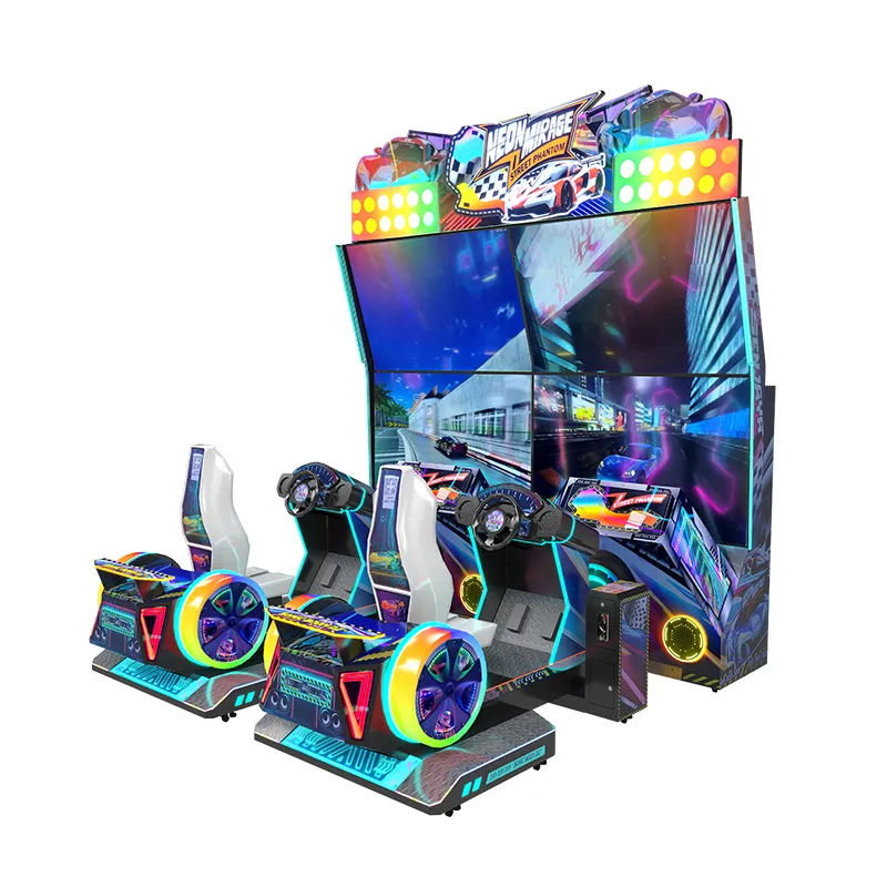Neon Mirage 2 player racing arcade machine